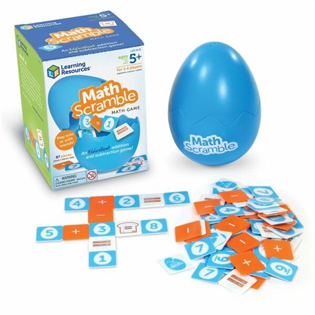 Learning Resources Math Scramble Game - Theme/Subject: Learning - Skill Learning: Mathematics, Scrambled Letter, Addition, Subtr