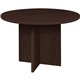 Lorell Prominence 2.0 Round Laminate Conference Table - 29" x 42" , 1" Top, 0.1" Edge - Material: Thermofused Melamine (TFM), Pa