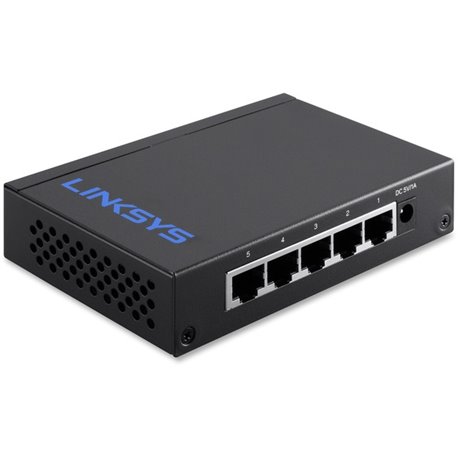 Linksys LGS105 5-Port Business Desktop Gigabit Switch - 5 Ports - 10/100/1000Base-T - 2 Layer Supported - Twisted Pair - Desktop