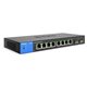 Linksys 8-Port Managed Gigabit Ethernet Switch with 2 1G SFP Uplinks - 8 Ports - Manageable - Gigabit Ethernet - 10/100/1000Base