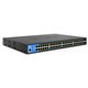 Linksys 48-Port Managed Gigabit PoE+ Switch with 4 10G SFP+ Uplinks - 48 Ports - Manageable - TAA Compliant - 3 Layer Supported 