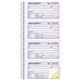 Adams Spiral 2-part Money/Rent Receipt Book - 200 Sheet(s) - Spiral Bound - 2 Part - 11" x 5.25" Form Size - White, Canary - Ass