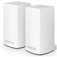 Linksys Velop Intelligent Mesh WiFi System- 2-Pack White (AC1300) - 2.40 GHz ISM Band - 5 GHz UNII Band - 3 x Antenna(3 x Intern