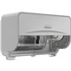 Kimberly-Clark Professional ICON Standard Roll Horizontal Toilet Paper Dispenser - Coreless - 2 x Roll - Silver Mosaic - Refilla