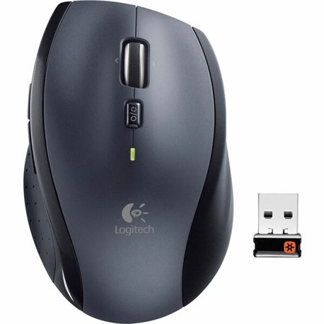 Logitech M705 Marathon Wireless Mouse, 2.4 GHz USB Unifying Receiver, 1000 DPI, 5-Programmable Buttons, 3-Year Battery, Compatib