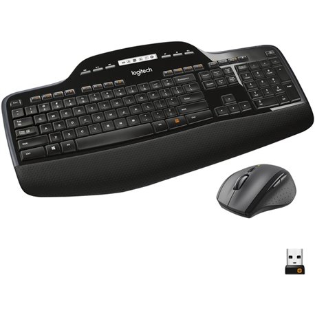 Logitech MK710 Wireless Keyboard and Mouse Combo for Windows, 2.4GHz Advanced Wireless, Wireless Mouse, Multimedia Keys, 3-Year 