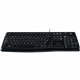 Logitech K120 Plug-and-Play USB Keyboard - Cable Connectivity - USB Interface - Rugged - English - PC - Black