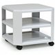 Master Mobile Printer Stand - 75 lb Load Capacity - 2 x Shelf(ves) - 8.5" Height x 18" Width x 18" Depth - Floor - Steel - Gray