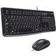 Logitech MK120 Desktop Corded Combo Set - USB Cable Keyboard - 104 Key - USB Cable Mouse - Optical - 1000 dpi - 3 Button - Scrol