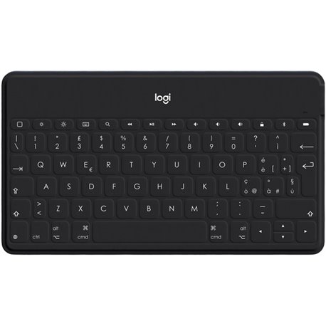 Keys-To-Go Super-Slim and Super-Light Bluetooth Keyboard for iPhone, iPad, and Apple TV - Black - Wireless Connectivity - Blueto