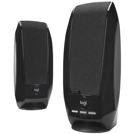 Logitech S-150 2.0 Speaker System - 1.20 W RMS - Black - 90 Hz to 20 kHz - USB - 1 Pack