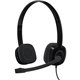 Logitech H151 Stereo Headset with Rotating Boom Mic (Black) - Stereo - 3.5MM AUDIO JACK CONNECTION - Wired - In-Line Control - 2