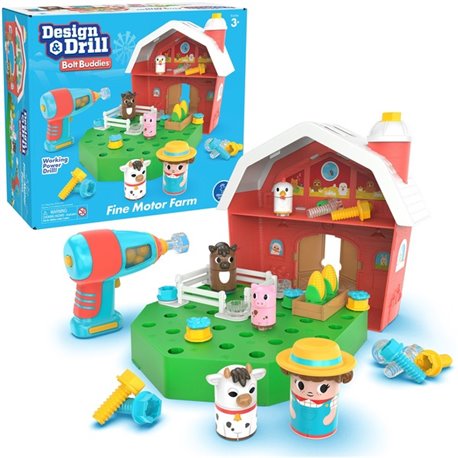 Learning Resources - Design & Drill Bolt Buddies Farm - Multi