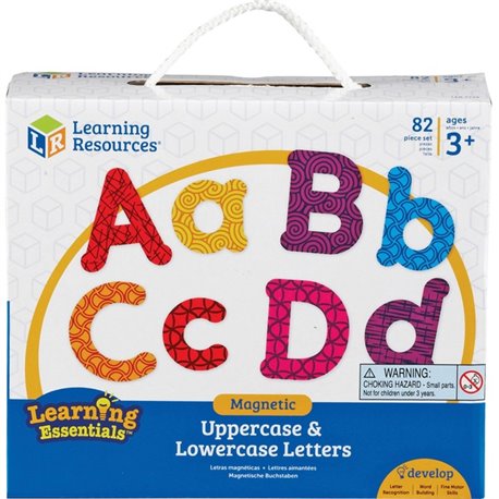 Learning Resources Upper/Lower Case Magnetic Letters - Learning Theme/Subject - Lowercase Letters, Uppercase Letters Shape - Mag