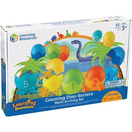 Learning Resources Counting Dino-Sorters Math Activity Set - Theme/Subject: Learning - Skill Learning: Matching, Visual, Countin