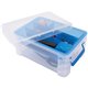 Advantus Super Stacker Divided Supply Box - External Dimensions: 14.3" Length x 10.3" Width x 6.5" Height - Lid Lock Closure - S