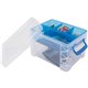 Advantus Super Stacker Divided Supply Box - External Dimensions: 10.1" Length x 7.5" Width x 6.5" Height - 5 Dividers - Lid Lock