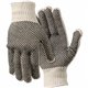 MCR Safety Poly/Cotton Large Work Gloves - Dirt, Debris Protection - Large Size - For Right/Left Hand - White - Elastic Wrist, K