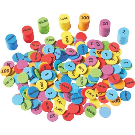 Learning Resources Place Value Disks - Theme/Subject: Learning - Skill Learning: Visual, Place Value, Counting, Comparison, Addi