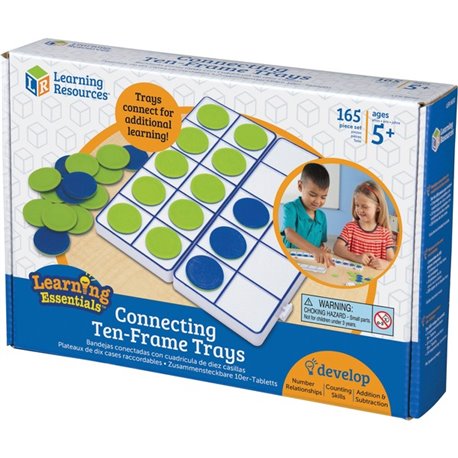 Learning Resources Connecting Ten-Frame Trays - Theme/Subject: Learning - Skill Learning: Visual, Mathematics, One-to-One Corres