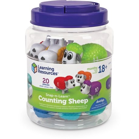 Learning Resources Snap-n-Learn Counting Sheep - Theme/Subject: Animal - Skill Learning: Counting, Color, Number - 1.5-4 Year - 