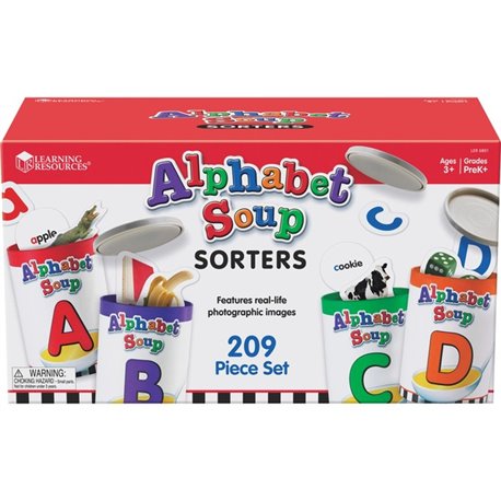 Learning Resources Alphabet Soup Sorters Skill Set - Theme/Subject: Learning - Skill Learning: Alphabet, Letter Sound, Shape, Vo