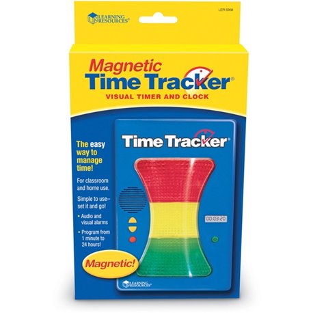 Learning Resources Magnetic Time Tracker - Skill Learning: Visual, Color, Audio Feedback - 3-12 Year