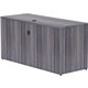 Lorell Essentials Series Credenza Shell - 60" x 24"29.5" , 1" Top - Laminate, Weathered Charcoal Table Top - Modesty Panel