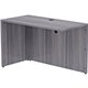 Lorell Essentials Series Return Shell - 48" x 24"29.5" , 1" Top - Laminate, Weathered Charcoal Table Top - Modesty Panel