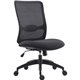 LYS SOHO Collection Staff Chair - Fabric Seat - Black - 1 Each