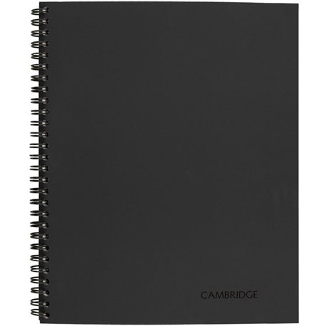 Cambridge Limited Business Notebooks - 80 Sheets - Wire Bound - Legal Ruled - 0.28" Ruled - 20 lb Basis Weight - 8 1/4" x 11" - 