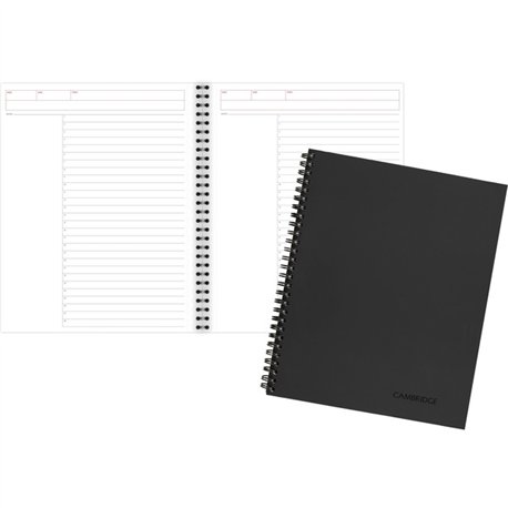 Mead 1 - Subject Action Planner Notebook - Letter - 80 Sheets - Double Wire Spiral - 0.34" Ruled - 20 lb Basis Weight - Letter -