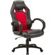 LYS High-back Gaming Chair - For Gaming - Polyurethane, Mesh, Nylon - Red, Black