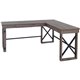 LYS L-Shaped Industrial Desk - For - Table TopL-shaped Top - 200 lb Capacity x 52.13" Table Top Width x 19.75" Table Top Depth -