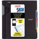 Mead College Ruled Subject Notebooks - 200 Pages - Spiral - 11" x 10.2" - AssortedPlastic Cover - Tab, Divider, Durable, Subject