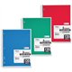 Mead 3-Subject Wire-bound Notebook - Letter-size - 120 Sheets - Spiral - College Ruled - Letter - 8" x 11" - White Paper - Assor