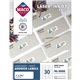 MACO White Laser/Ink Jet Address Label - 1" Width x 2 5/8" Length - Permanent Adhesive - Rectangle - Laser, Inkjet - White - 30 