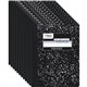 Mead Wide Ruled Composition Notebook - 100 Sheets - Sewn - 7 1/2" x 9 3/4" - White Paper - Black Marble Cover - 12 / Carton