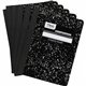 Mead Composition Book - Sewn - 7 1/2" x 9 3/4" - White Paper - Black Marble Cover - 12 / Carton