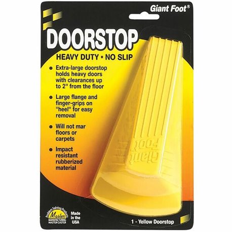 Giant Foot Doorstop - 2" Door Clearance - Non-skid Base, Prevent Scratches, Impact Resistant, Non-slip, Heavy Duty, Crush Proof 