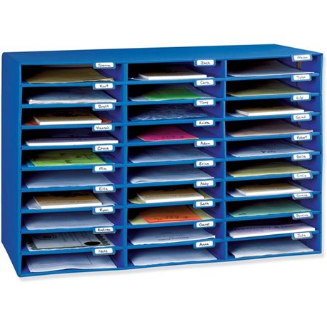 Classroom Keepers 30-Slot Mailbox - 30 Pocket(s) - Compartment Size 1.80" x 12.50" x 10" - 21" Height x 31.6" Width x 12.8" Dept