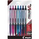 PRECISE V5 RT Premium Rolling Ball Pen - Extra Fine Pen Point - 0.5 mm Pen Point Size - Refillable - Retractable - Navy, Blue, T