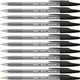 Pilot Better BP-S Ball Stick Pens - Medium Pen Point - 1 mm Pen Point Size - Refillable - Black - Crystal, Clear Barrel - Stainl