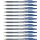 Pilot Better BP-S Ball Stick Pens - Fine Pen Point - 0.7 mm Pen Point Size - Refillable - Blue - Crystal, Clear Barrel - Stainle