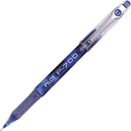 Pilot Precise P-700 Precision Point Fine Capped Gel Rolling Ball Pens - Fine Pen Point - 0.7 mm Pen Point Size - Blue Gel-based 