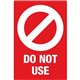 Avery Surface Safe DO NOT USE Table & Chair Decals - 10 / Pack - Do Not Use Print/Message - 4" Width x 6" Height - Rectangular S