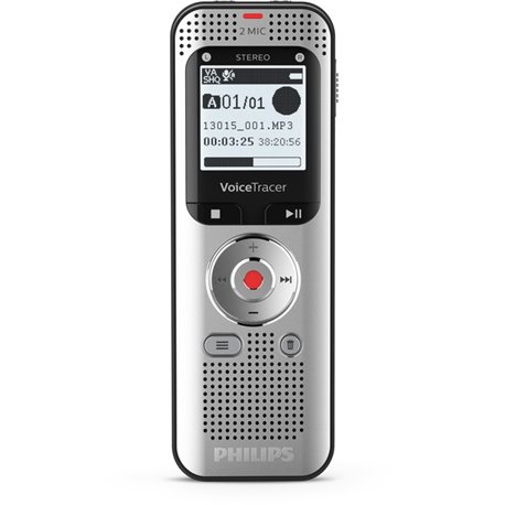 Philips VoiceTracer DVT2050 Audio Recorder - 8GB memory - microSD Supported - 1.3" LCD backlit display - up to 50 hours recordin