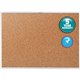 Quartet Classic Series Bulletin Board - 36" Height x 60" Width - Brown Natural Cork Surface - Heavy-gauge, Self-healing, Heavy D