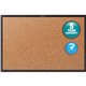 Quartet Classic Series Bulletin Board - 36" Height x 60" Width - Brown Natural Cork Surface - Self-healing, Durable, Sturdy - Bl