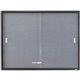 Quartet Enclosed Bulletin Board - 36" Height x 48" Width - Gray Fabric Surface - Self-healing - Graphite Frame - 1 Each